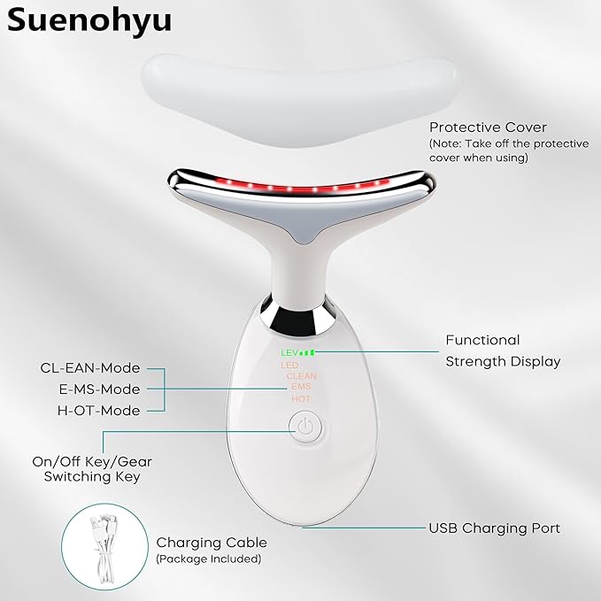 LED Beauty Massager for Face and Neck, Tightening and Smooth