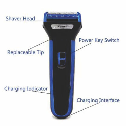 KEMEI 3 in 1 Professional Rechargeable Hair Clipper Trimmer & Shaver