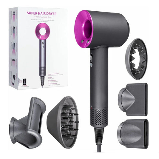 Leafless Hair Dryer 1600W – 5-in-1 Magnetic Multi-Styler with Ionic Technology