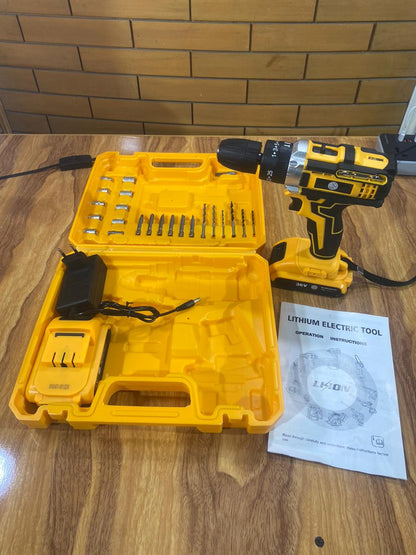 AMAZON LOT 36V ABD DRILL MACHINE AND SCREW DRIVER