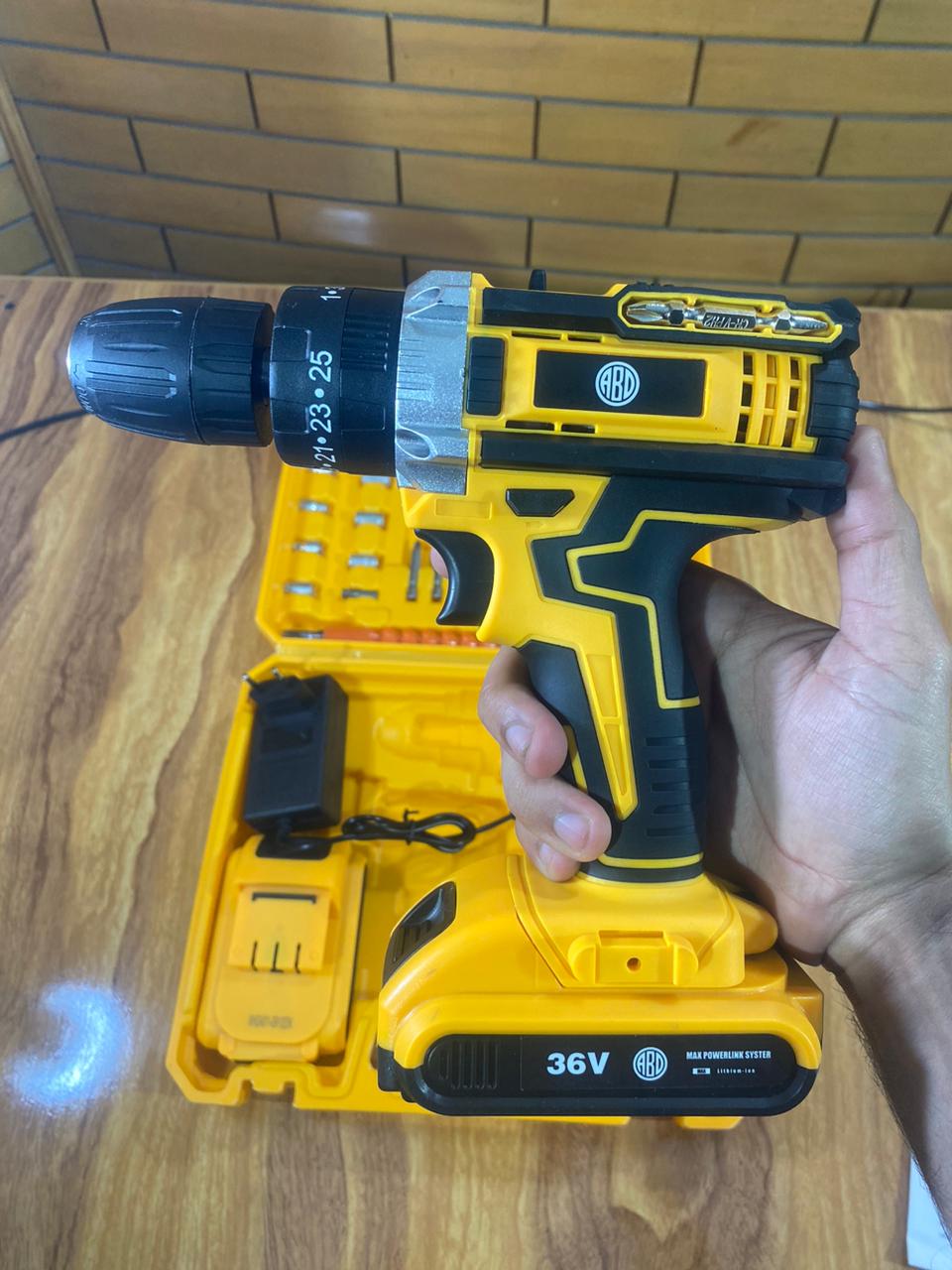 AMAZON LOT 36V ABD DRILL MACHINE AND SCREW DRIVER