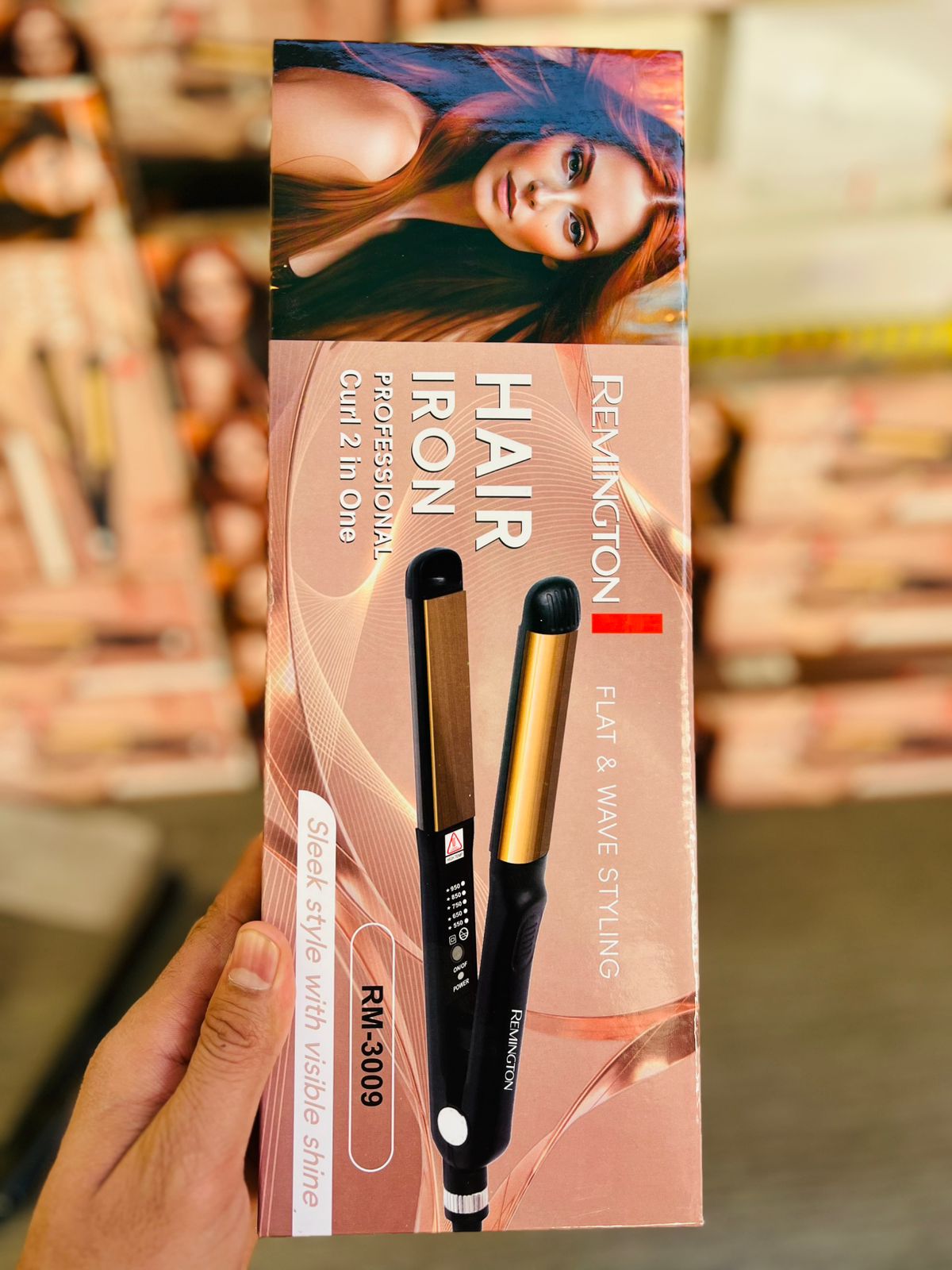 Remington Sleek & Curl 2-in-1 Hair Straightener and Curler.