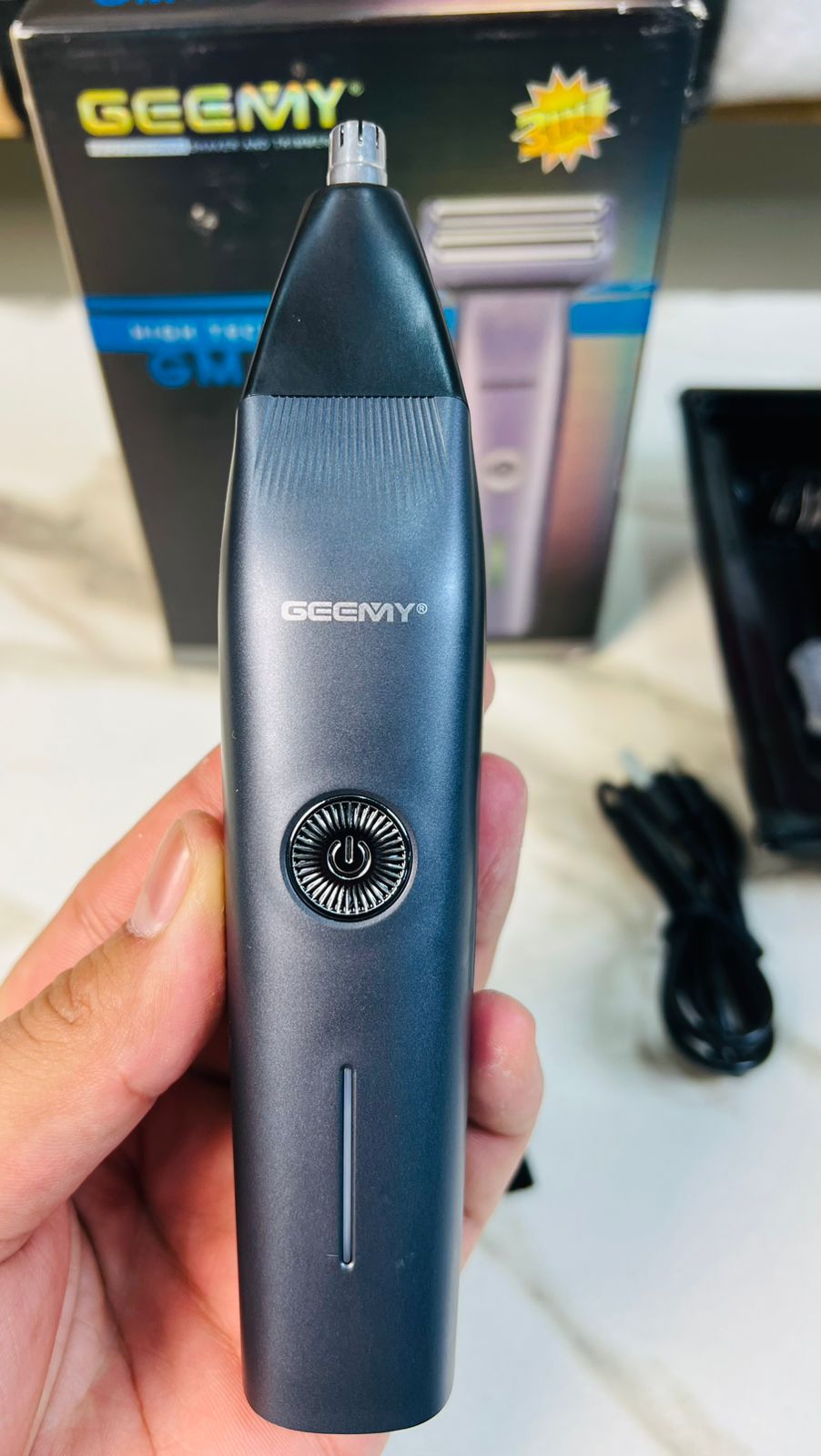 GEEMY 3-in-1 Electric Trimmer – Beard, Nose, and Hair Clipper