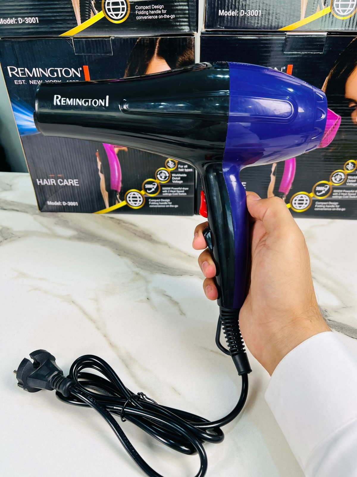 Remington D-3001 Professional 5000W Hair Dryer – Powerful & Reliable