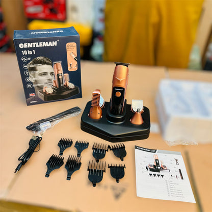 Professional Gentleman 10 in 1 grooming set