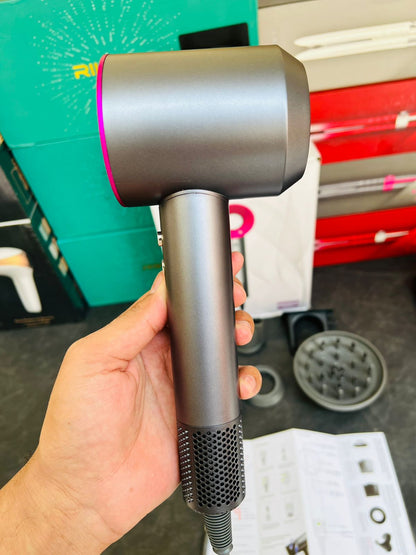 Leafless Hair Dryer 1600W – 5-in-1 Magnetic Multi-Styler with Ionic Technology