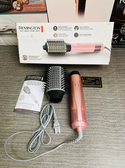 Remington 2 in 1  Nourish Keratin & Argan Oil Volumising Blow Dry Brush