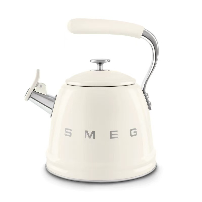 SMEG Vintage Electric Kettle Stainless Steel 3L Large Capacity with Whistle