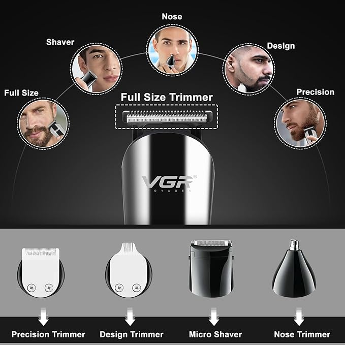VGR  Professional 11-in-1 Grooming Kit Waterproof