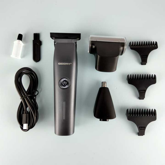 GEEMY 3-in-1 Electric Trimmer – Beard, Nose, and Hair Clipper